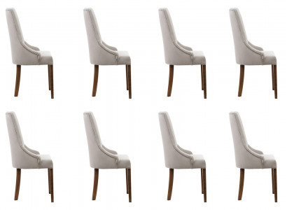 8x Designerska Podkładka Krzesło Zestaw Ustawić Krzesła Kompletny Lehn Siedziba Lounge